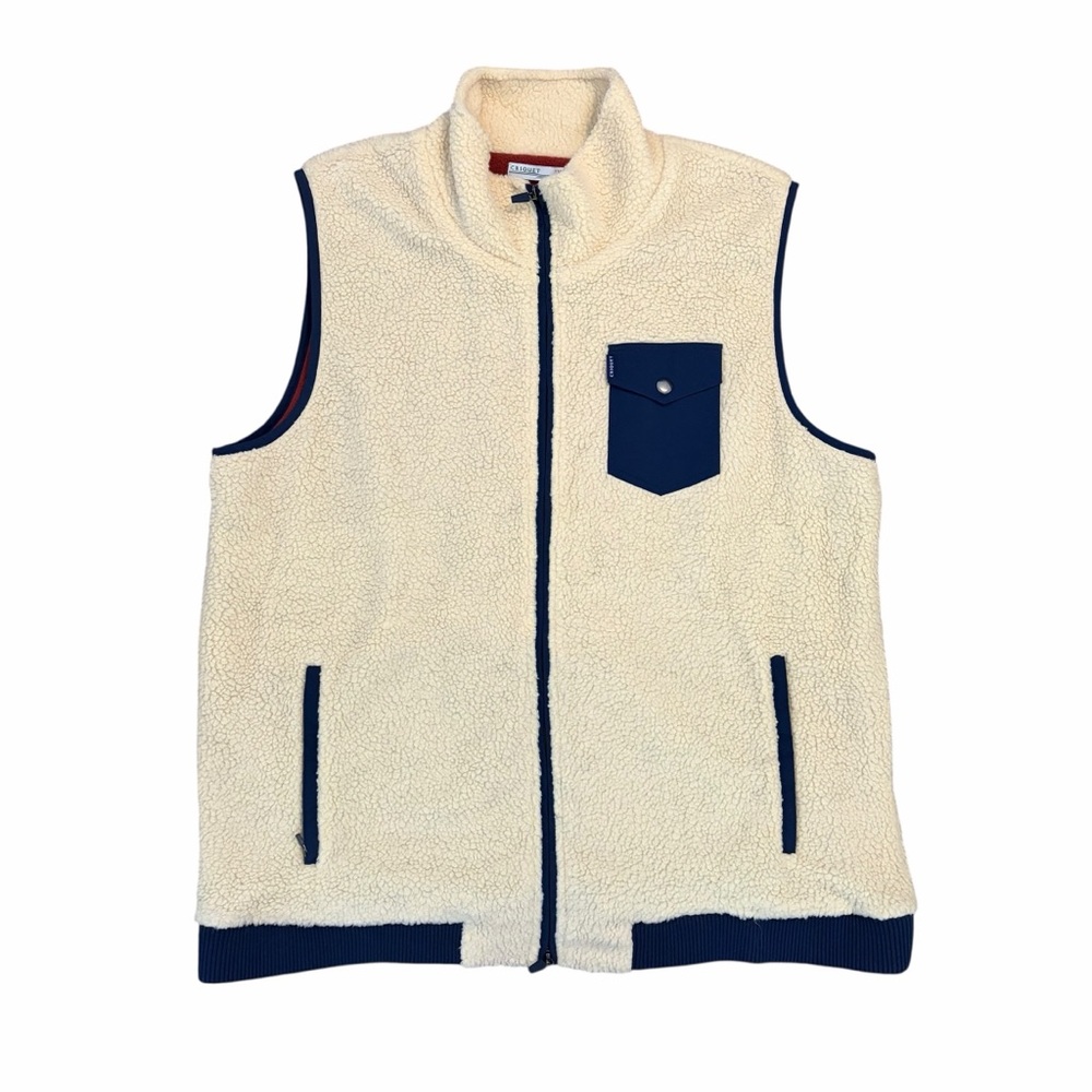 Criquet Vest Sherpa Austin Fleece High Pile Mens Full Zip Mens XXL